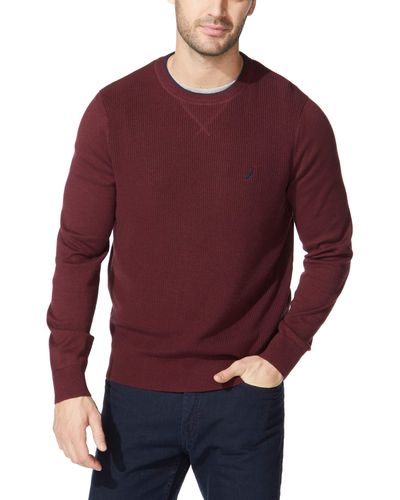 Nautica Ribbed Sweater - Purple