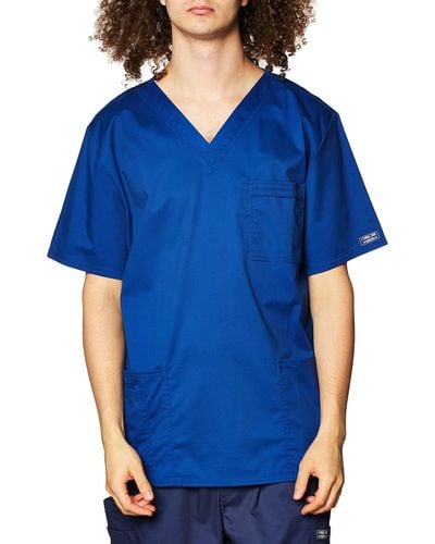 CHEROKEE And Scrubs Top With V-neck 4725 - Blue