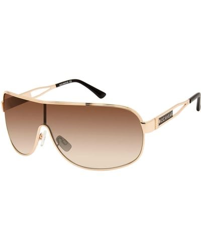 Rocawear R1532 Metal Wrap Uv Protective Rectangular Shield Sunglasses. Gifts For With Flair - Black