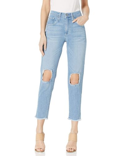 James Jeans Donna High Rise Mom Jean In Topanga - Blue