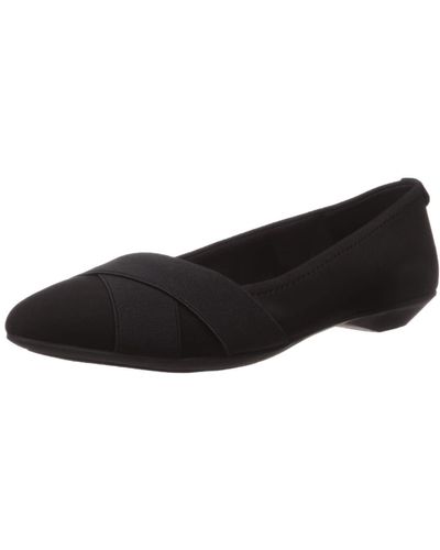 Anne Klein Womens Oalise Ballet Flat - Black