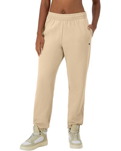 Champion , Powerblend, Fleece, Boyfriend Sweatpants For , 29", Champagne Frost, X-small - Natural