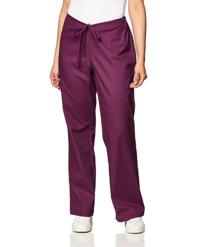 Dickies Womens Signature Drawstring Medical Scrubs Pants - Purple