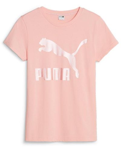 PUMA Classics Logo Tee - Pink