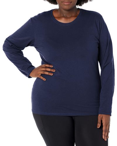 Russell X-small Essential Long Sleeve Tee - Blue