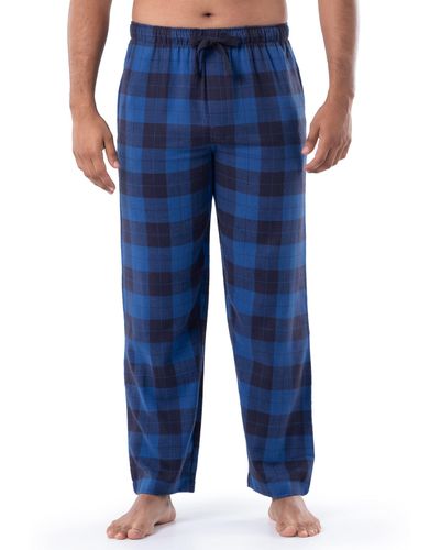 Izod Woven Flannel Sleep Pant - Blue