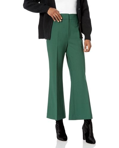 Rebecca Taylor Cropped Flare Trouser - Green