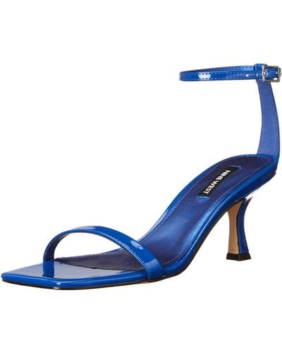 Nine West Footwear Womens Ripe3 Heeled Sandal - Blue