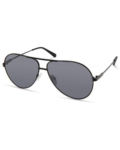 Guess Classic Aviator Pilot Sunglasses - Black