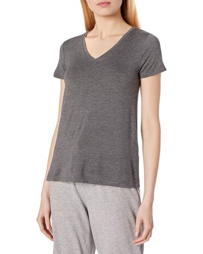 Mae Loungewear V-neck Short Sleeve - Gray