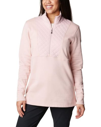 Columbia Lodge Quilted 1/4 Zip - Pink