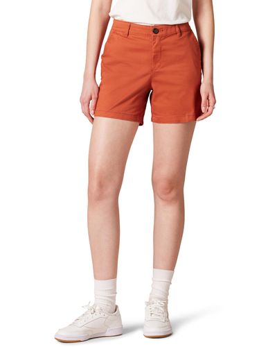 Amazon Essentials Mid-rise Slim-fit 5 Inch Inseam Khaki Short - Orange