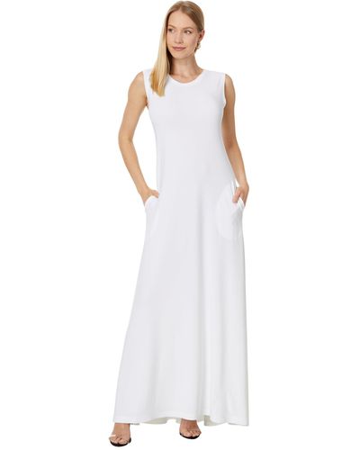 Norma Kamali Sleeveless Swing Maxi Dress - White
