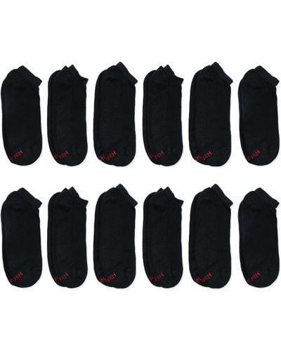 Hanes Double Low Cut Socks 12-pair Pack - Black