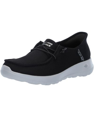 Skechers Hands Free Slip-ins Go Walk Joy Moc Toe Casual Shoe Sneaker - Black