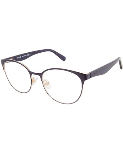Rebecca Minkoff Lark 3/g Oval Prescription Eyewear Frames - Blue
