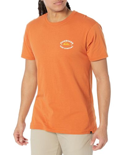 Quiksilver Stay In Bounds Tee Shirt T - Orange