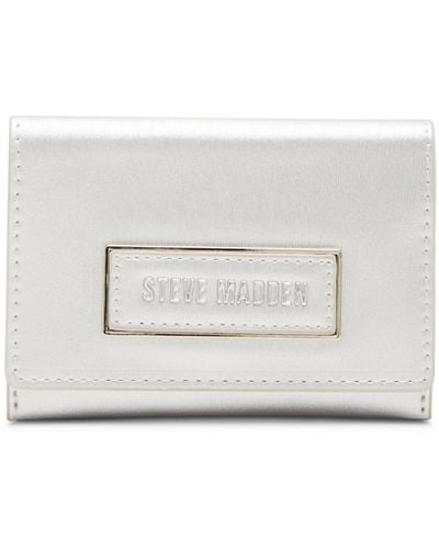 Steve Madden Bmicro Small Bifold Wallet - White