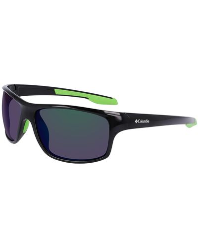 Columbia Burr Polarized Rectangular Sunglasses - Black