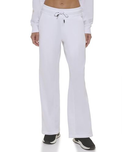 DKNY Repeat Logo Essential Track Pants - White