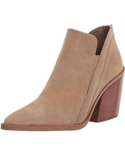 Vince Camuto Footwear Gradina Stacked Heel Bootie Ankle Boot - Brown