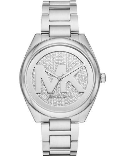 Michael Kors Janelle Three-hand Stainless Steel Watch - Metallic