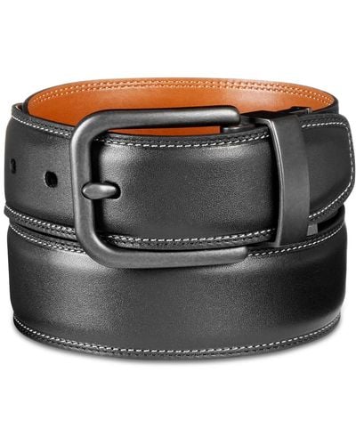 Original Penguin Reversible Casual Leather Belt - Black