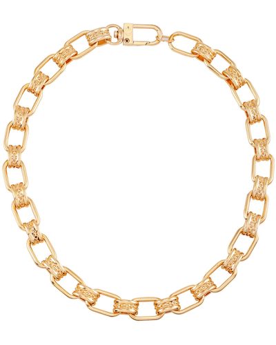 Guess Goldtone Chain Link Necklace - Metallic