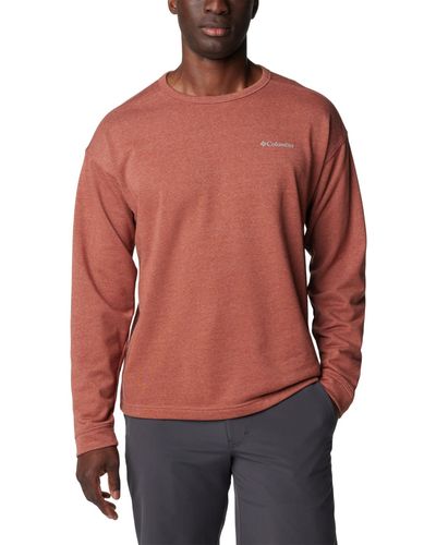 Columbia Twisted Creek Knit Long Sleeve Crew - Red