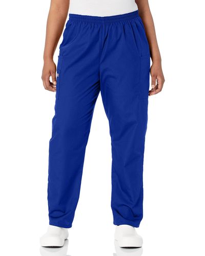 CHEROKEE Scrub Pants For Workwear Originals Pull-on Elastic Waist 4200 - Blue