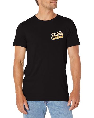 Pendleton Short Sleeve Ribbon Logo Graphic T-shirt - Black
