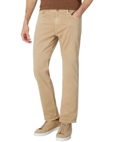 AG Jeans Everett Slim Straight Fit Jeans In 7 Years Sulfur Light Truffle - Natural