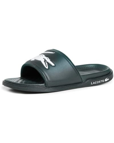 Lacoste Croco Slide Sandal - Black