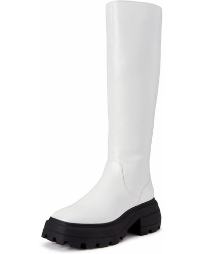 Katy Perry The Geli Solid Tall Boot Fashion - White