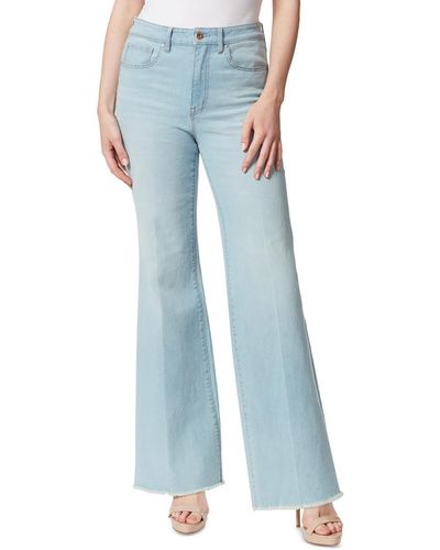 Jessica Simpson S True Love Denim Flare Wide Leg Jeans Blue 25