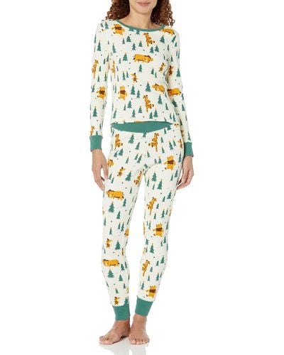 Amazon Essentials Snug-fit Pajamas Pyjama en Coton - Métallisé