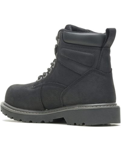 Wolverine Womens Floorhand Steel-toe 6" Work Industrial Boot - Black