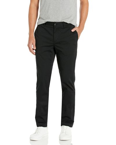 Lacoste Mens Solid Slim Fit Chino Pants - Black