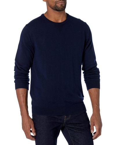 Goodthreads Lightweight Merino Wool Crewneck Sweater - Blue