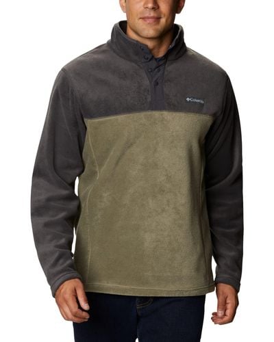 Columbia Steens Mountain Half Snap Pullover Sweater - Green