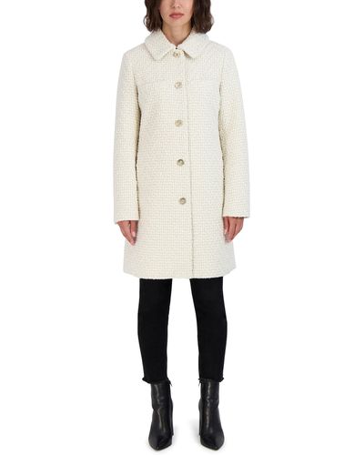 Laundry by Shelli Segal Solid Chunky Knit Single Breasted Jacket - Natural