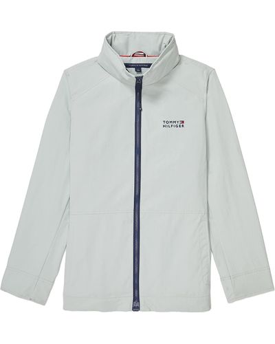Tommy Hilfiger Adaptive Solid Yachting Jacket With Packable Hood With Magnetic Closure - Multicolor