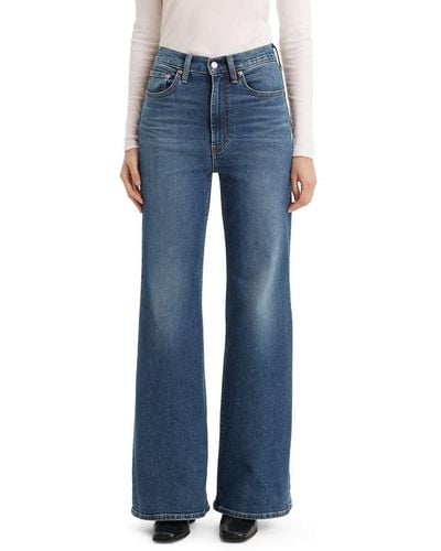 Levi's Ribcage Bell Bottom Jeans - Blue