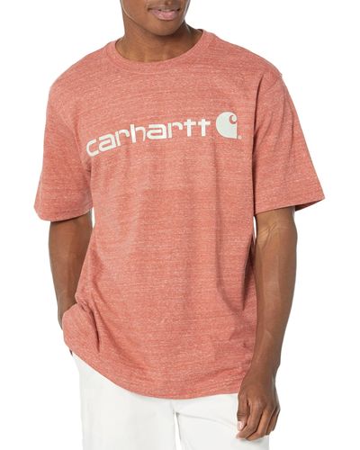 Carhartt Signature Logo S/s T-shirt - Orange