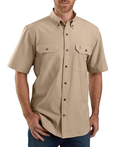 Carhartt Big Tall Original Fit Short Sleeve Shirt - Brown