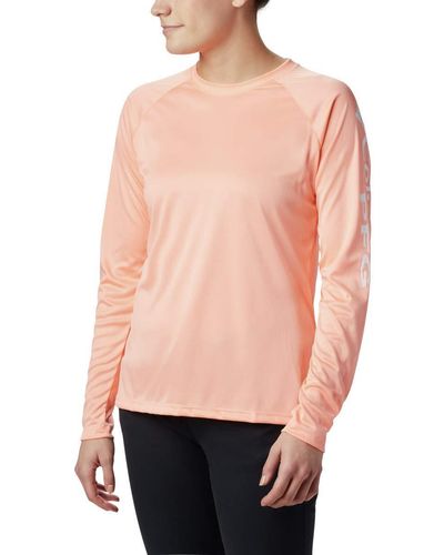 Columbia Pfg Tidal Tee Ii Sun Protection Long Sleeve Shirt - Pink