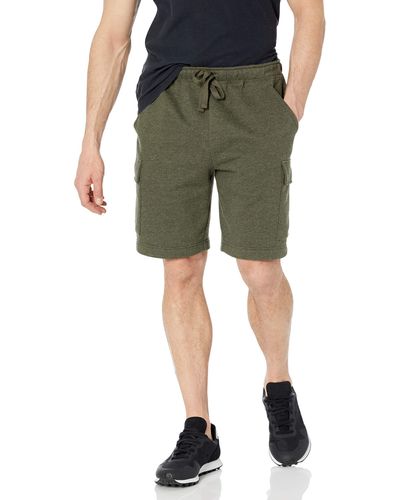Amazon Essentials Fleece-Cargo-Shorts - Grün