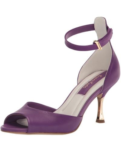 Franco Sarto S Rosie Dress Sandal Violet Purple Leather 6 M