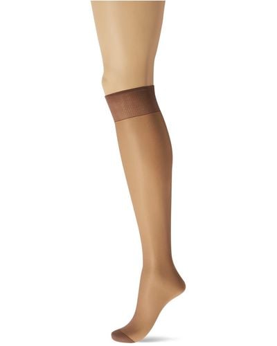 Hanes Silk Reflections 2-pack Reinforced Toe Silky Sheer Knee High Stockings - Multicolor
