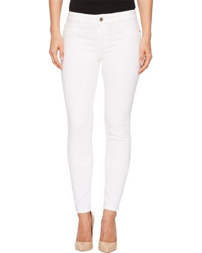 DL1961 Florence Instasculpt Mid-rise Skinny Fit Jean - White
